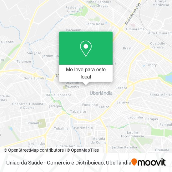 Uniao da Saude - Comercio e Distribuicao mapa