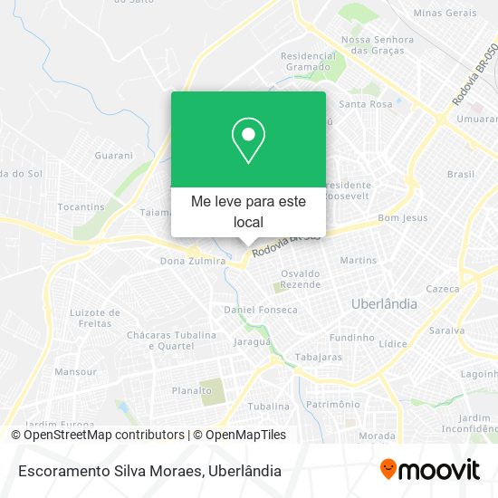 Escoramento Silva Moraes mapa