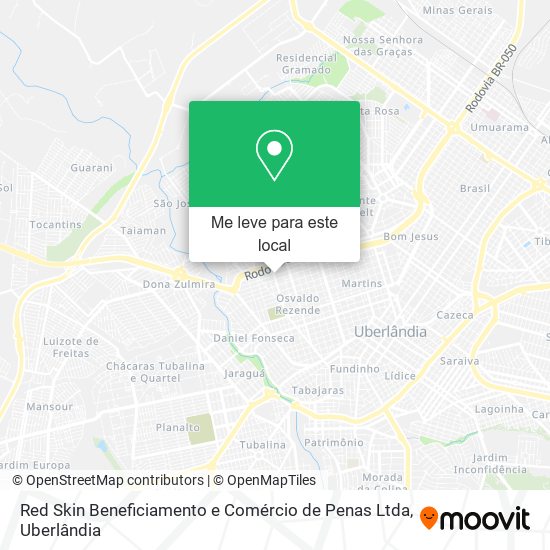 Red Skin Beneficiamento e Comércio de Penas Ltda mapa