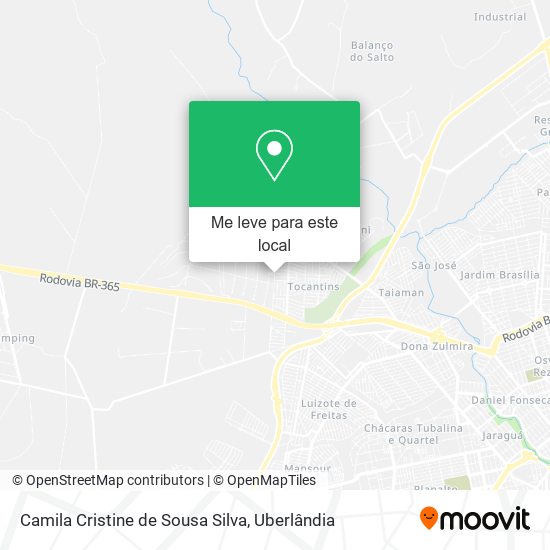 Camila Cristine de Sousa Silva mapa