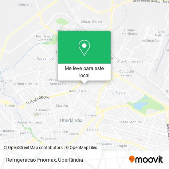 Refrigeracao Friomax mapa