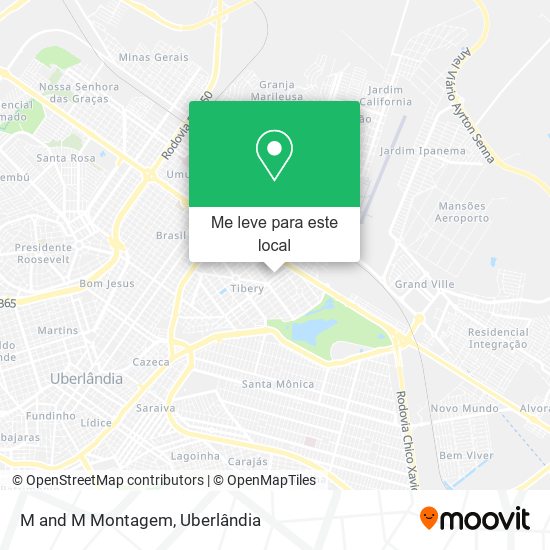 M and M Montagem mapa