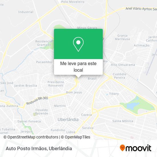 Auto Posto Irmãos mapa