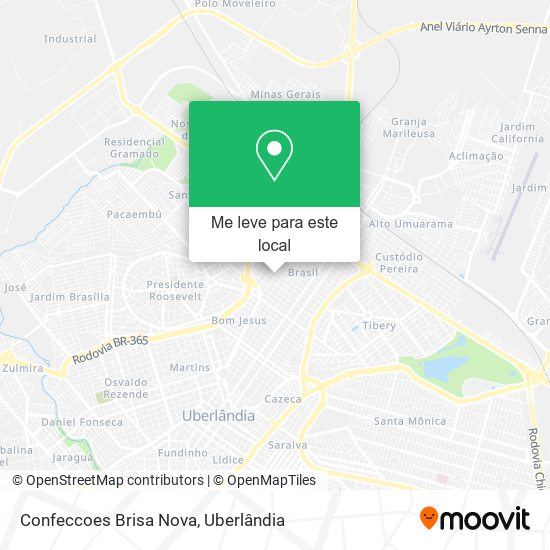 Confeccoes Brisa Nova mapa