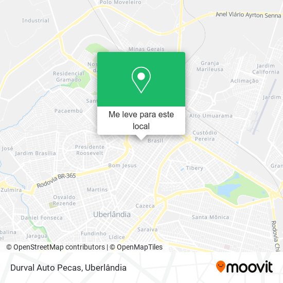 Durval Auto Pecas mapa