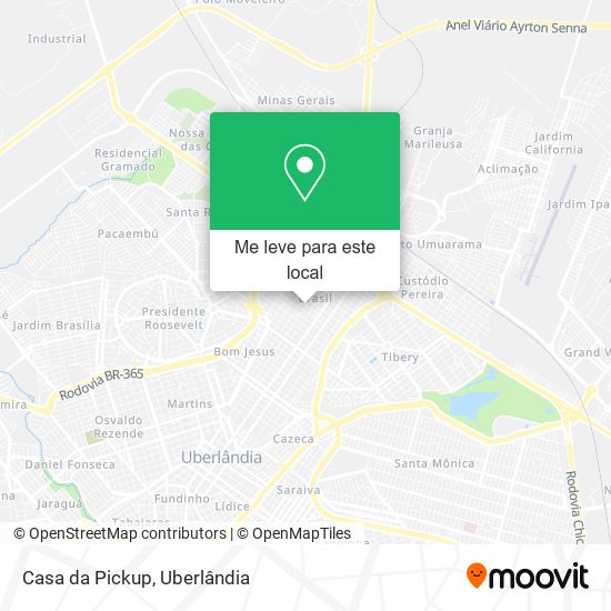 Casa da Pickup mapa