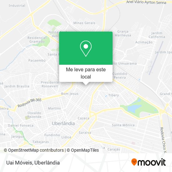 Uai Móveis mapa