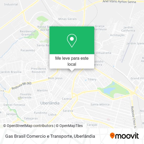 Gas Brasil Comercio e Transporte mapa