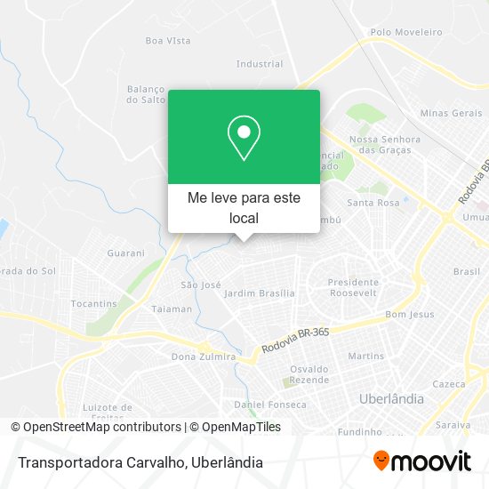 Transportadora Carvalho mapa