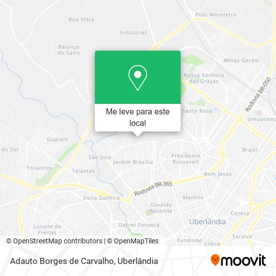 Adauto Borges de Carvalho mapa