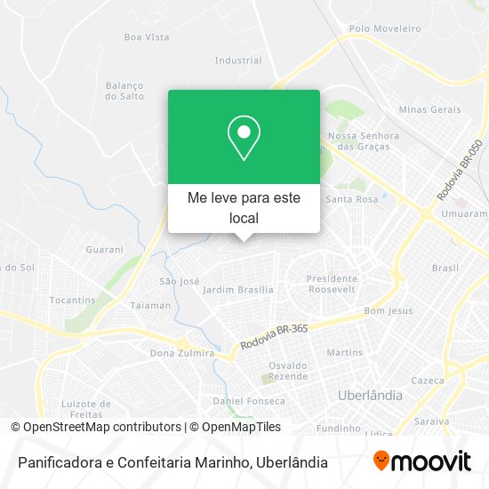 Panificadora e Confeitaria Marinho mapa