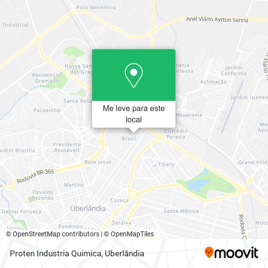 Proten Industria Quimica mapa