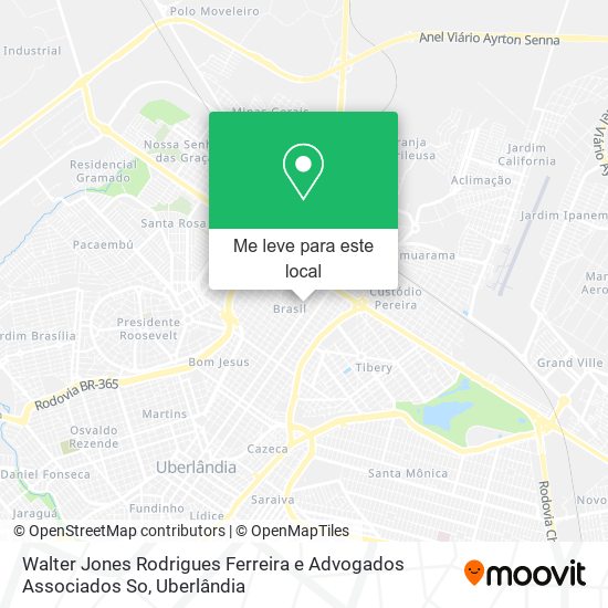 Walter Jones Rodrigues Ferreira e Advogados Associados So mapa