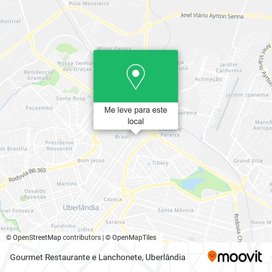 Gourmet Restaurante e Lanchonete mapa