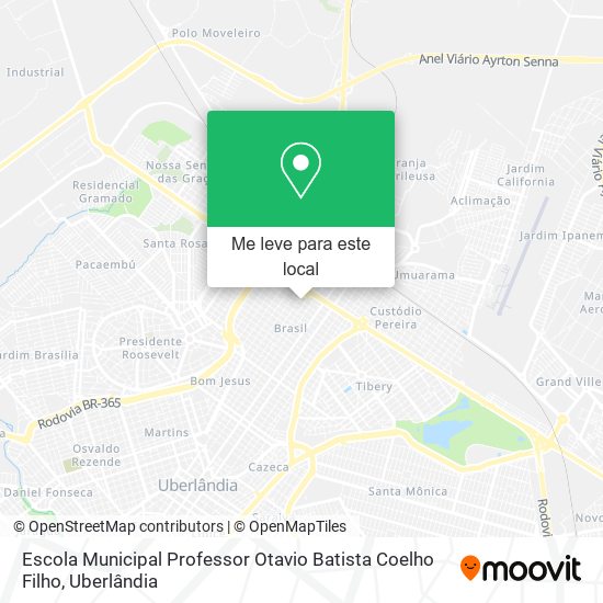 Escola Municipal Professor Otavio Batista Coelho Filho mapa