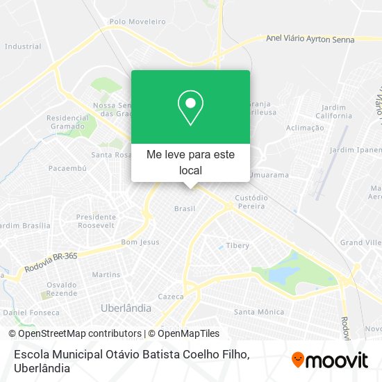 Escola Municipal Otávio Batista Coelho Filho mapa