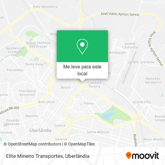 Elite Mineiro Transportes mapa