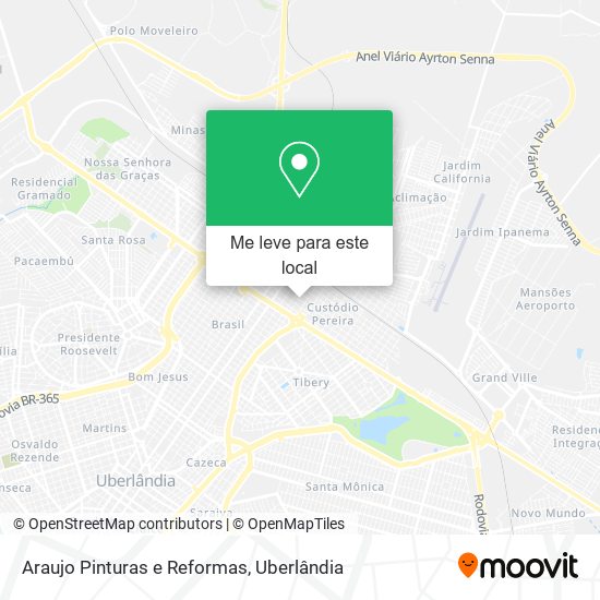 Araujo Pinturas e Reformas mapa