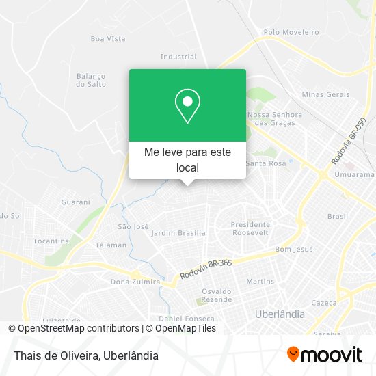 Thais de Oliveira mapa
