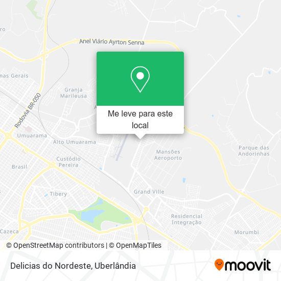 Delicias do Nordeste mapa