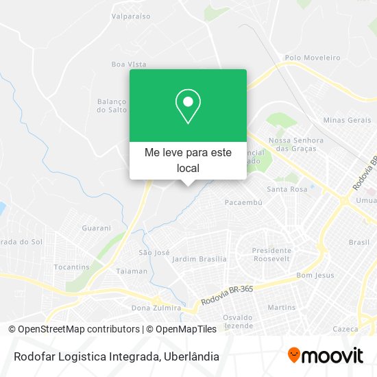 Rodofar Logistica Integrada mapa