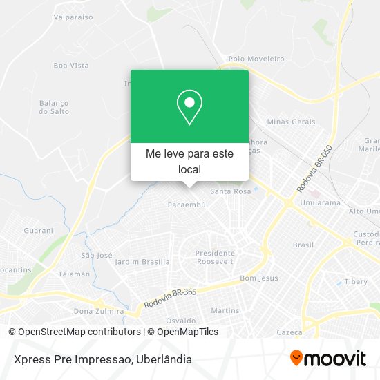 Xpress Pre Impressao mapa