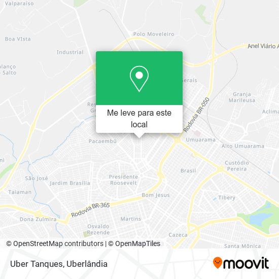 Uber Tanques mapa