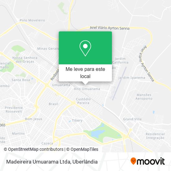 Madeireira Umuarama Ltda mapa