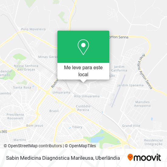 Sabin Medicina Diagnóstica Marileusa mapa