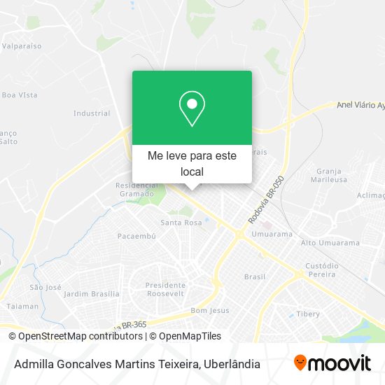 Admilla Goncalves Martins Teixeira mapa