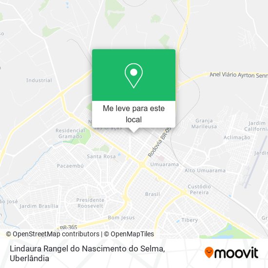 Lindaura Rangel do Nascimento do Selma mapa