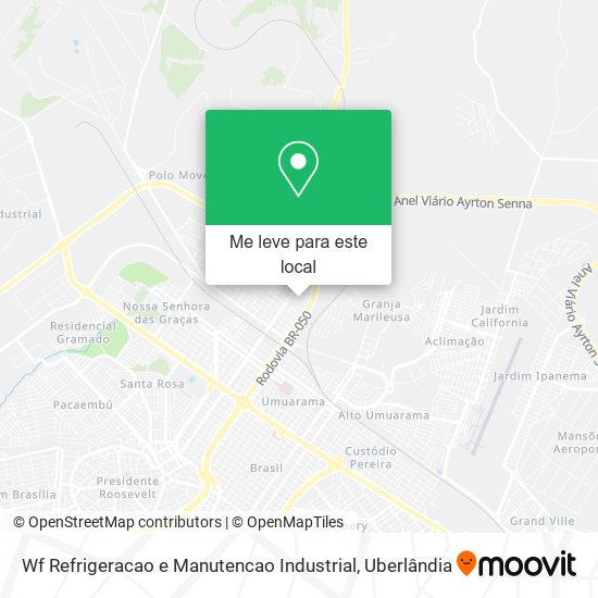 Wf Refrigeracao e Manutencao Industrial mapa