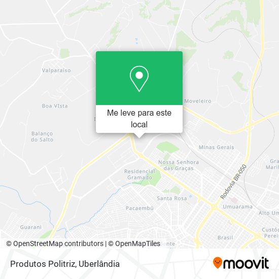 Produtos Politriz mapa