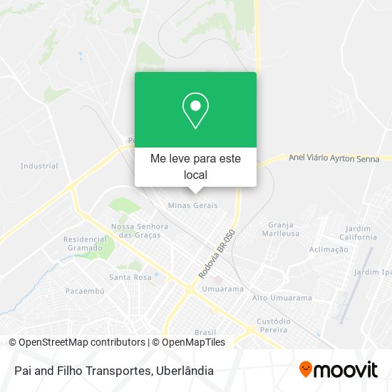 Pai and Filho Transportes mapa