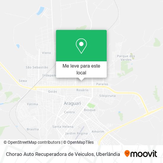 Chorao Auto Recuperadora de Veiculos mapa