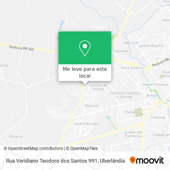 Rua Veridiano Teodoro dos Santos 991 mapa