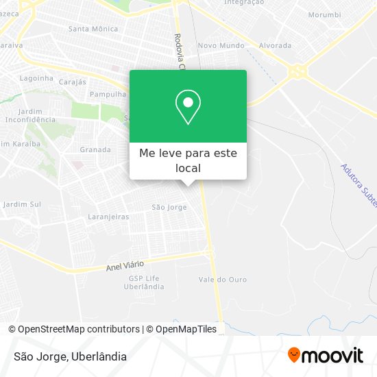 São Jorge mapa