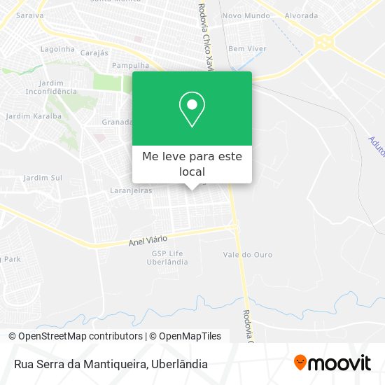 Rua Serra da Mantiqueira mapa
