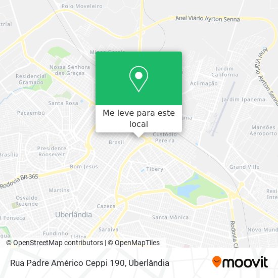 Rua Padre Américo Ceppi 190 mapa