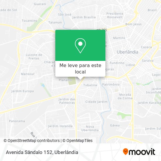 Avenida Sândalo 152 mapa