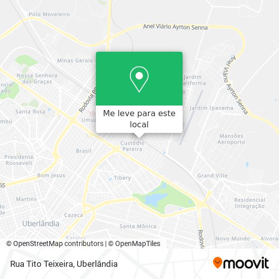 Rua Tito Teixeira mapa