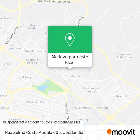 Rua Zulma Costa Abdala 605 mapa