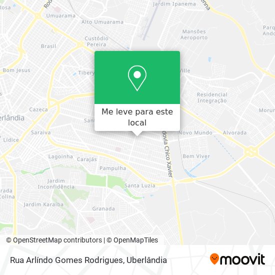 Rua Arlíndo Gomes Rodrigues mapa