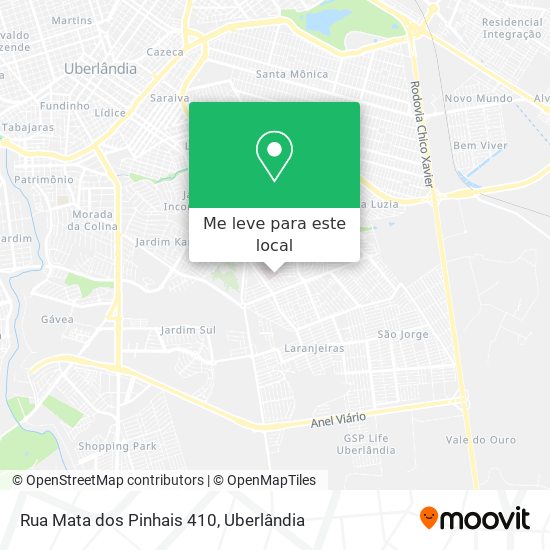 Rua Mata dos Pinhais 410 mapa