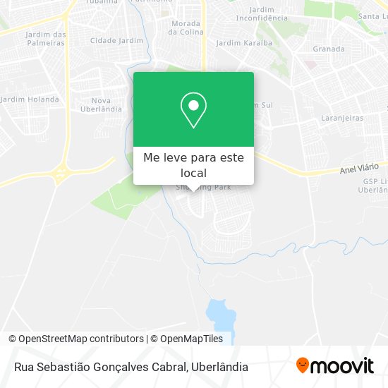 Rua Sebastião Gonçalves Cabral mapa