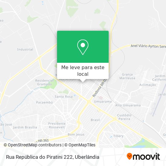 Rua República do Piratini 222 mapa