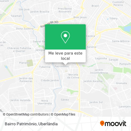 Bairro Patrimônio mapa