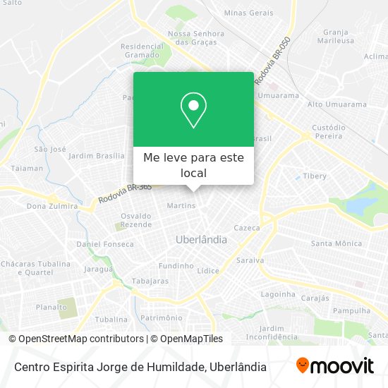 Centro Espirita Jorge de Humildade mapa