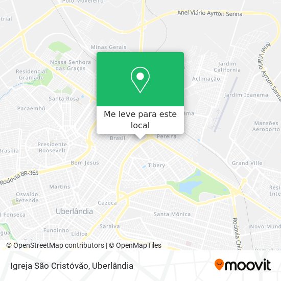 Igreja São Cristóvão mapa