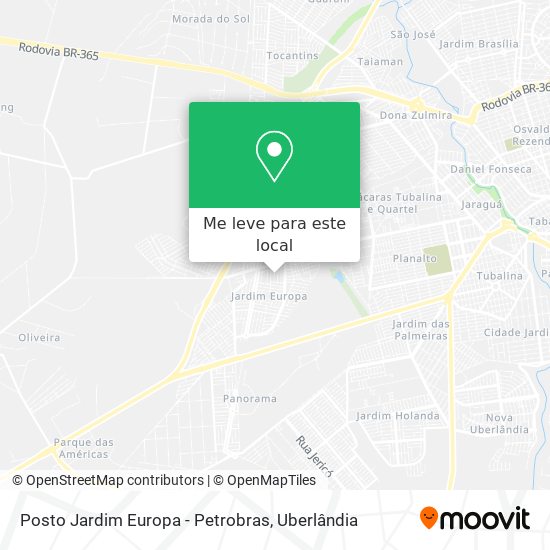 Posto Jardim Europa - Petrobras mapa